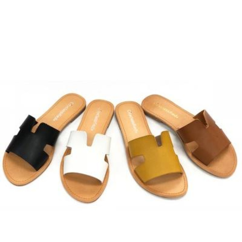 Sadie Slides - Tan (Far Right) 🚨FIRM ON PRICE🚨